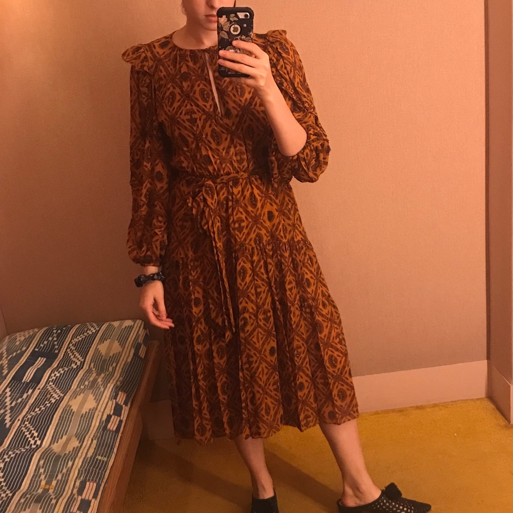 Ulla Johnson Aliya Dress in Ochre NWT